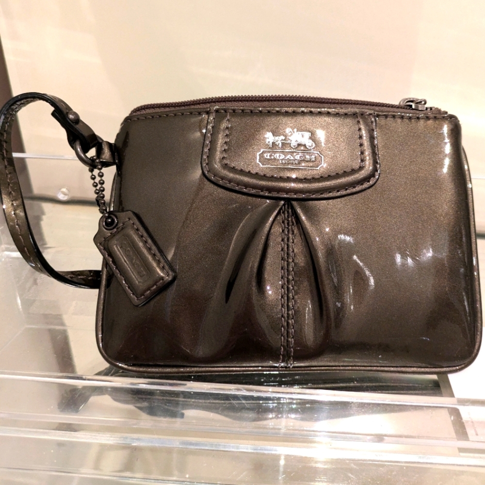 Vintage Coach Patent wristlet